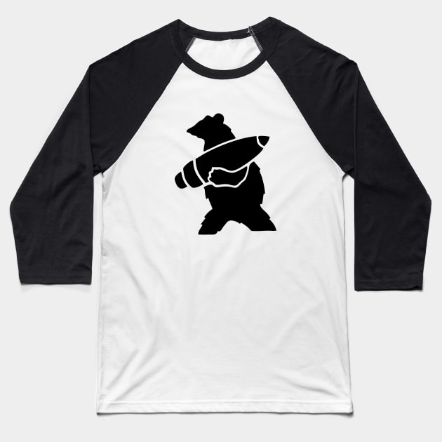 Wojtek Bear Baseball T-Shirt by BarkeranArt